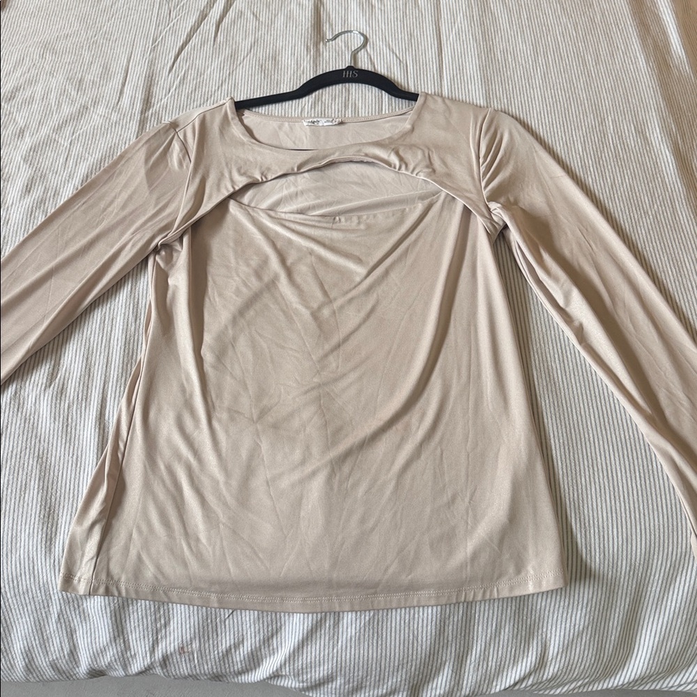 Women's Long-Sleeve Top - Beige